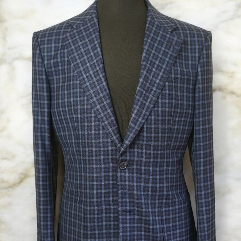 Custom-made Men's Windowpane sport coat suit jacket blazer 42 R